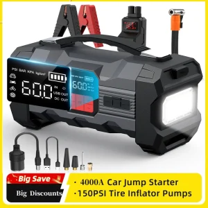 Jump Starter with Air Compressor