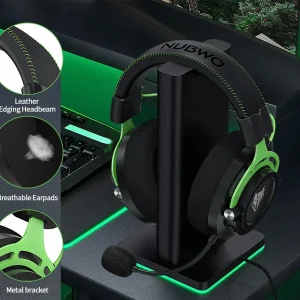 Gaming headset with microphone for clearing noise